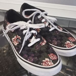 NWOT Vans girls floral shoes